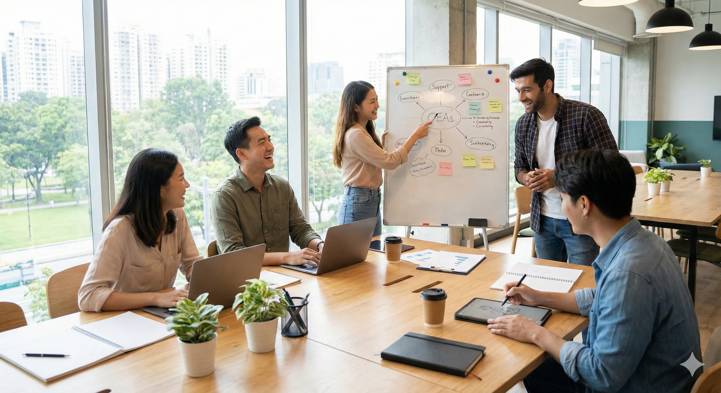 Students collaborating